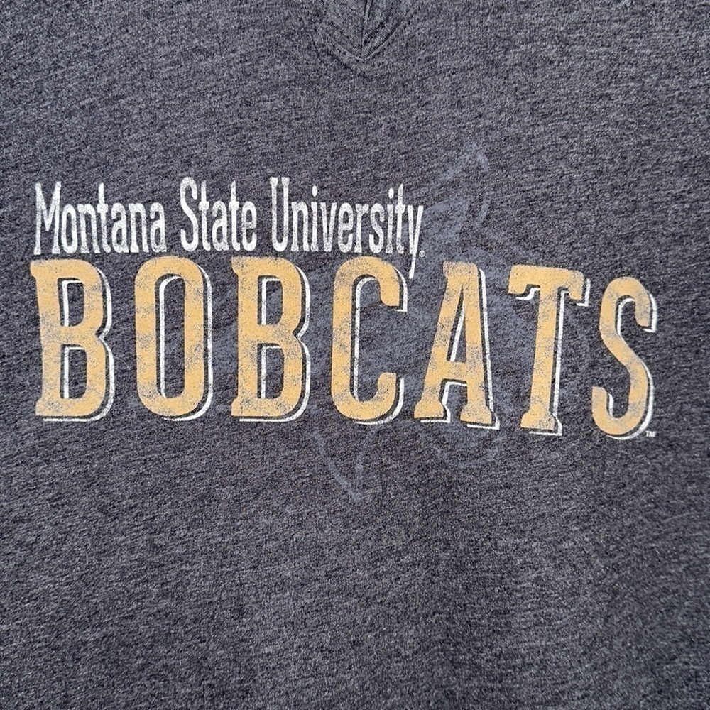 Montana State University Bobcats Ladies Long Sleeve MSU Graphic Tee NWOT Size M - Picture 2 of 6